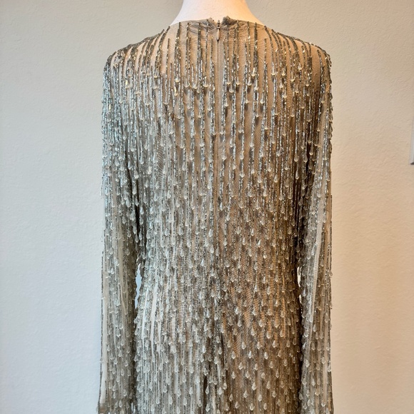 NastyGal Silver Beaded Dress - Picture 3 of 6